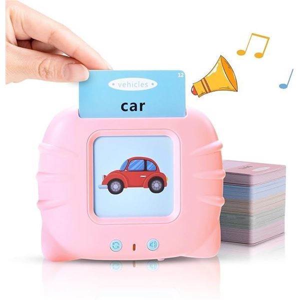 Talking Flash Card Early Educational/Reading Device for Toddlers (Animals, Colours, Shapes) New