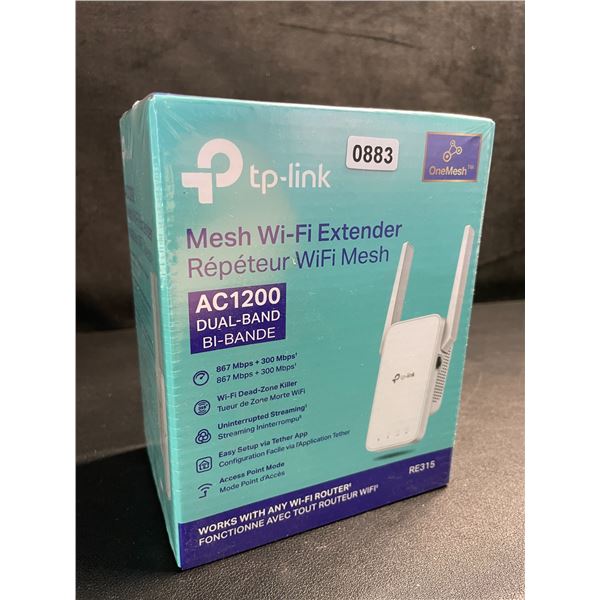 TP-Link AC1200 Mesh Wi-Fi Extender/WiFi Booster - Works with Any WiFi Router - New Sealed!