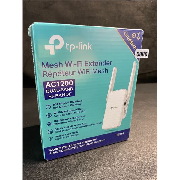 TP-Link AC1200 Mesh Wi-Fi Extender/WiFi Booster - Works with Any WiFi Router - New Sealed!
