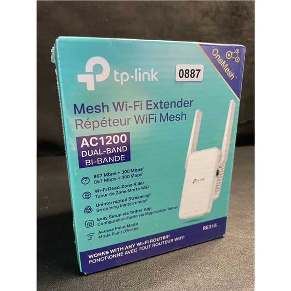 TP-Link AC1200 Mesh Wi-Fi Extender/WiFi Booster - Works with Any WiFi Router - New Sealed!