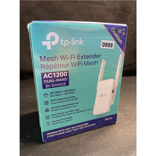 TP-Link AC1200 Mesh Wi-Fi Extender/WiFi Booster - Works with Any WiFi Router - New Sealed!