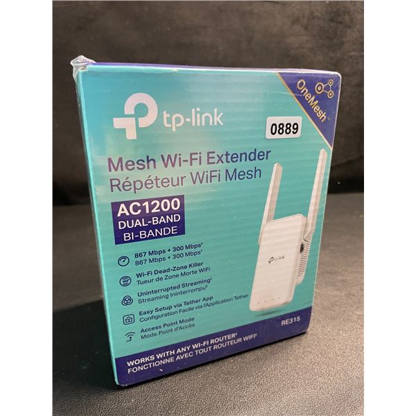 TP-Link AC1200 Mesh Wi-Fi Extender/WiFi Booster - Works with Any WiFi Router - New Sealed!