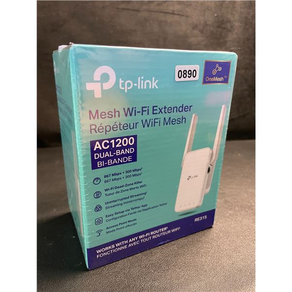TP-Link AC1200 Mesh Wi-Fi Extender/WiFi Booster - Works with Any WiFi Router - New Sealed!