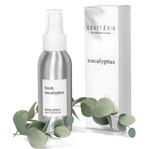 Lot of 2 Craft & Kin Eucalyptus Room Spray (3.4oz) Essential Oil Room Spray