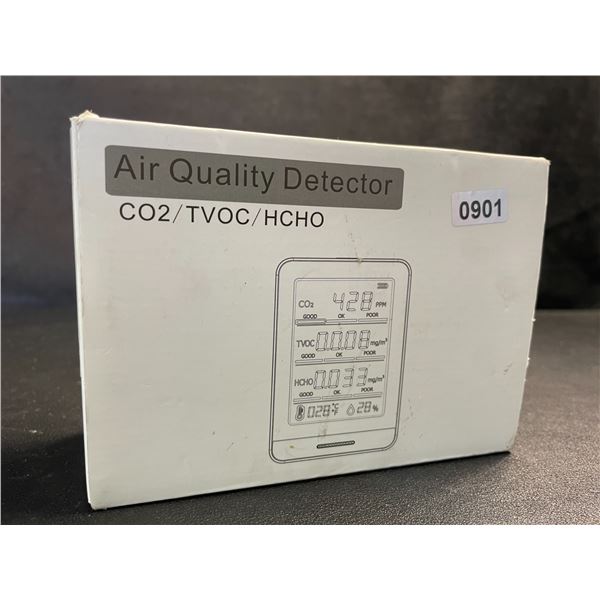 Air Quality Detector/Monitor Device - C02/TVOC/HCHO - Brand New