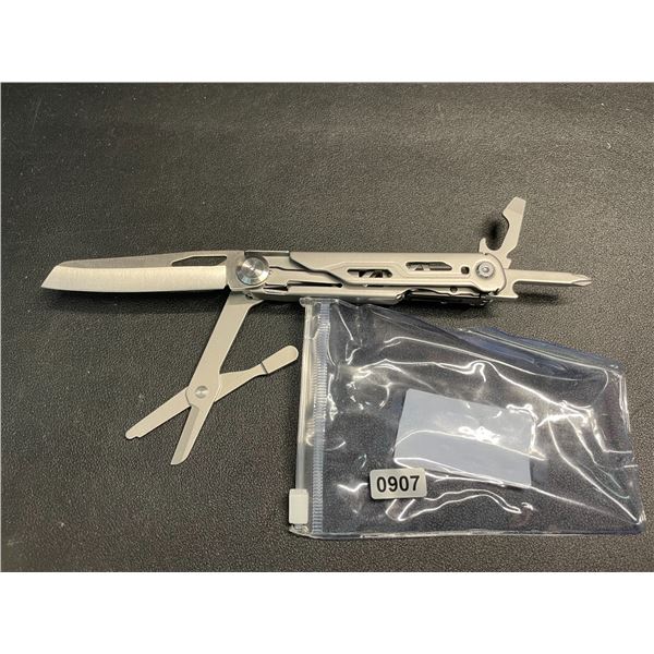 Folding Pocket Knife/Multi-Tool Pocket Knife - Silver - Brand New