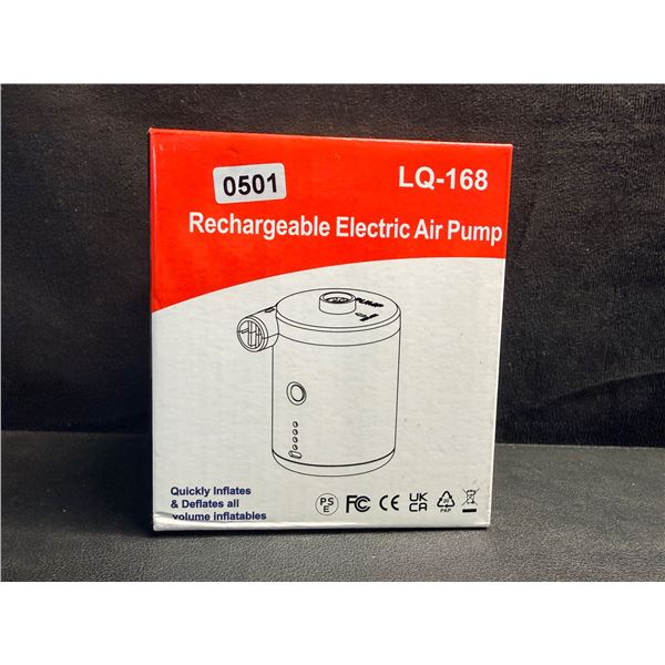 Rechargeable USBC Cordless Electric Air Pump - Can Inflate and Deflate with Ease! - New