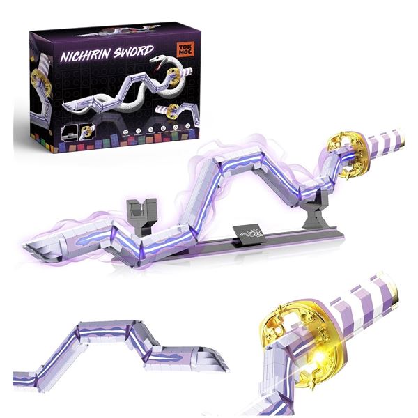 Nichirin 836PC Buildable Lego Style Sword with Display - 3FT LONG! - New