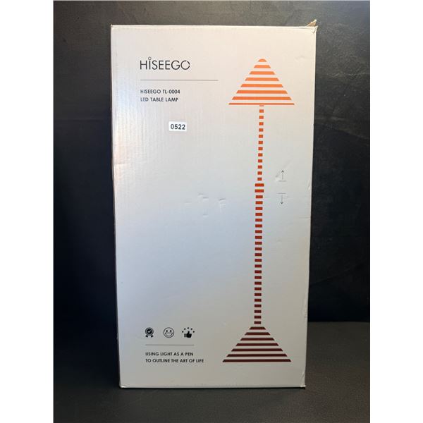 Hiseego 26INCH Tall LED Table Lamp for Desk Office or Living Room End Tables - New