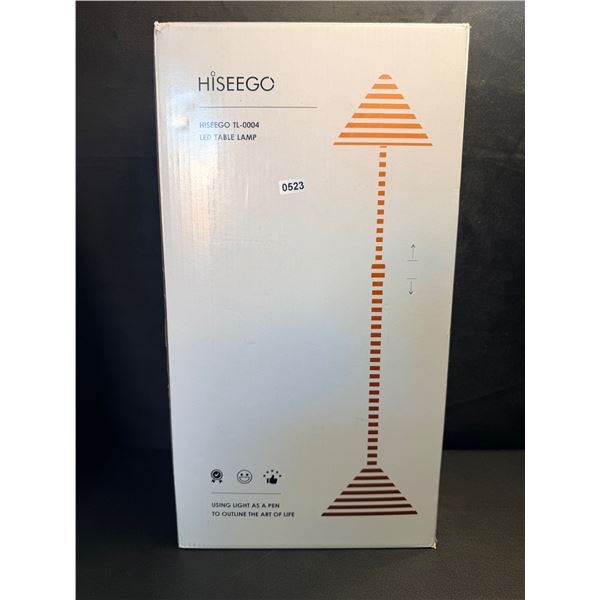 Hiseego 26INCH Tall LED Table Lamp for Desk Office or Living Room End Tables - New