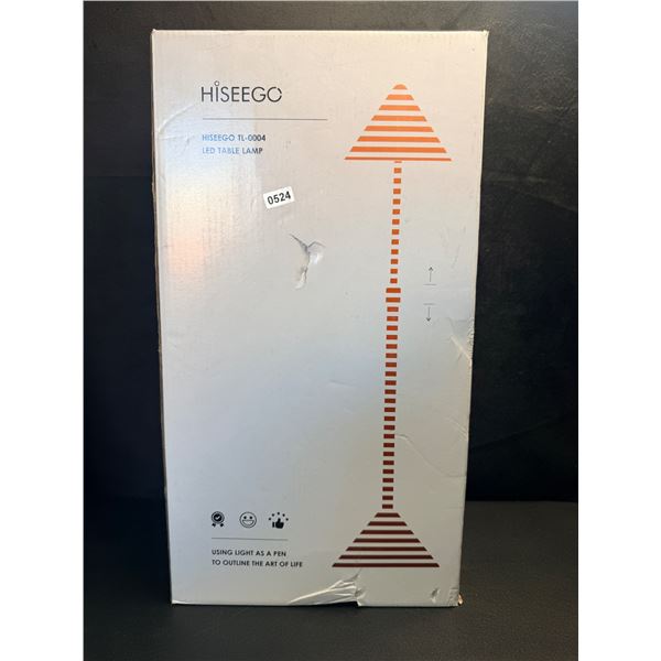 Hiseego 26INCH Tall LED Table Lamp for Desk Office or Living Room End Tables - New