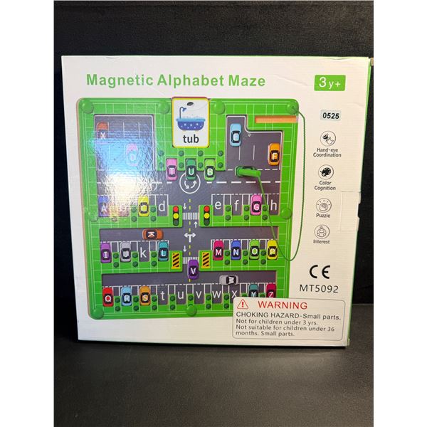 Magnetic Alphabet Maze for Developmental Skills Ages 3+ - New