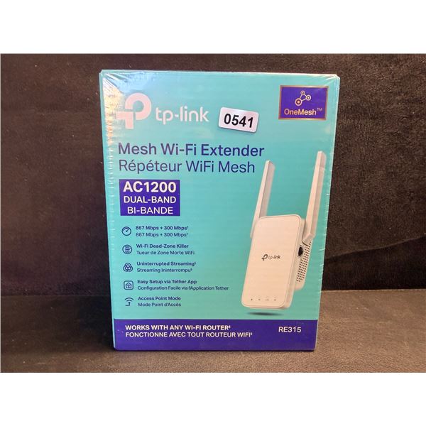 TP-Link AC1200 Mesh Wi-Fi Extender/WiFi Booster - Works with Any WiFi Router - New Sealed!