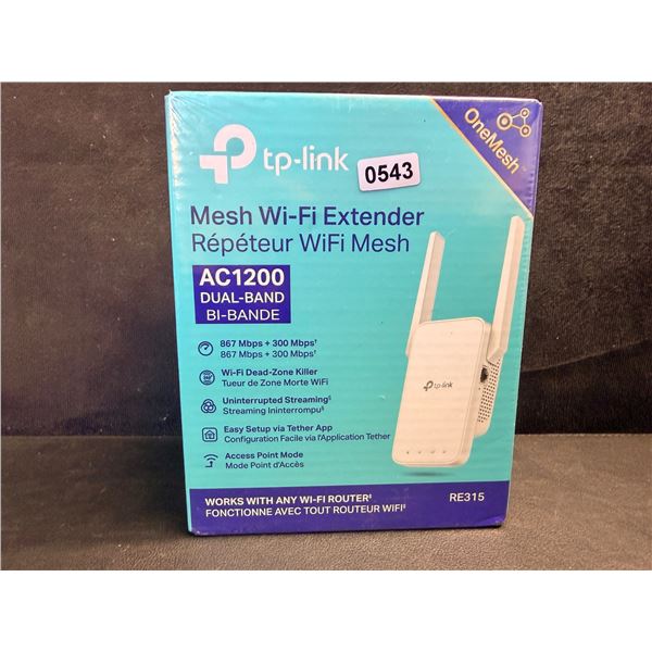 TP-Link AC1200 Mesh Wi-Fi Extender/WiFi Booster - Works with Any WiFi Router - New Sealed!