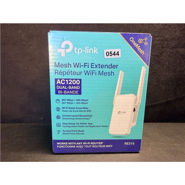 TP-Link AC1200 Mesh Wi-Fi Extender/WiFi Booster - Works with Any WiFi Router - New Sealed!