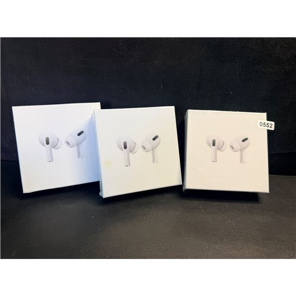 3 Boxes of Bluetooth Wireless Earbuds - AirPod Dupes with On Screen Pairing! - New