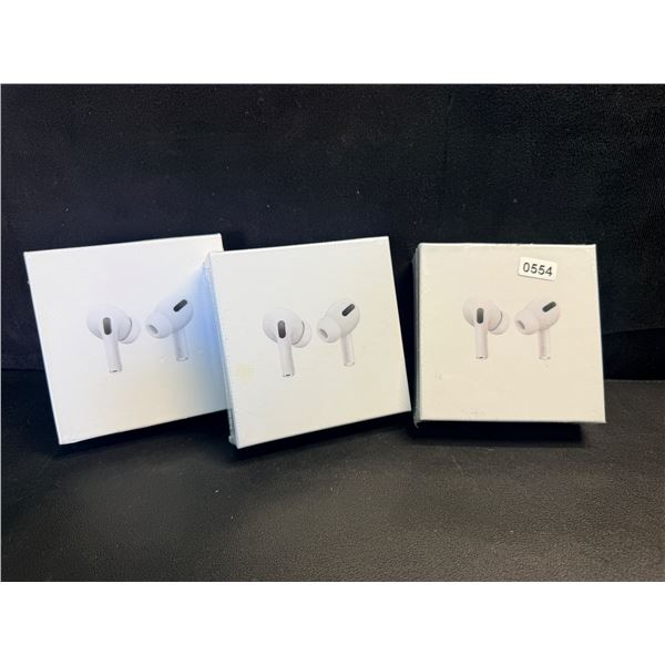 3 Boxes of Bluetooth Wireless Earbuds - AirPod Dupes with On Screen Pairing! - New