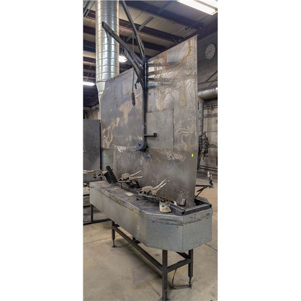 CUSTOM DUAL WELDING/GRINDING TABLE 31" X 75" X 38"