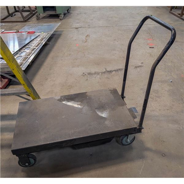 CUSTOM STEEL ELEVATION CART/TABLE