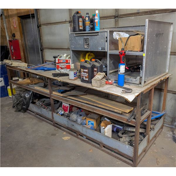 CUSTOM SERVICE BENCH W/ CONTENTS