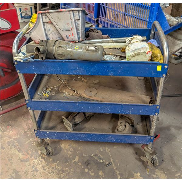 3 TIER SERVICE / PARTS CART W/ CONTENTS