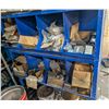 Image 5 : LOT OF 2 BLUE STORAGE RACKS W/ CONTENTS