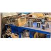Image 7 : LOT OF 2 BLUE STORAGE RACKS W/ CONTENTS