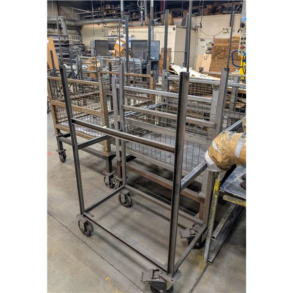 CUSTOM METAL INVENTORY CART 34" X 22" X 67"