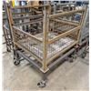 Image 1 : CUSTOM ROLLING INVENTORY CART W/ FOLDING SIDES