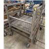 Image 1 : CUSTOM ROLLING INVENTORY CART W/ FOLDING SIDES