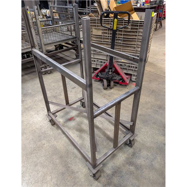 CUSTOM METAL INVENTORY CART 34" X 21" X 52"