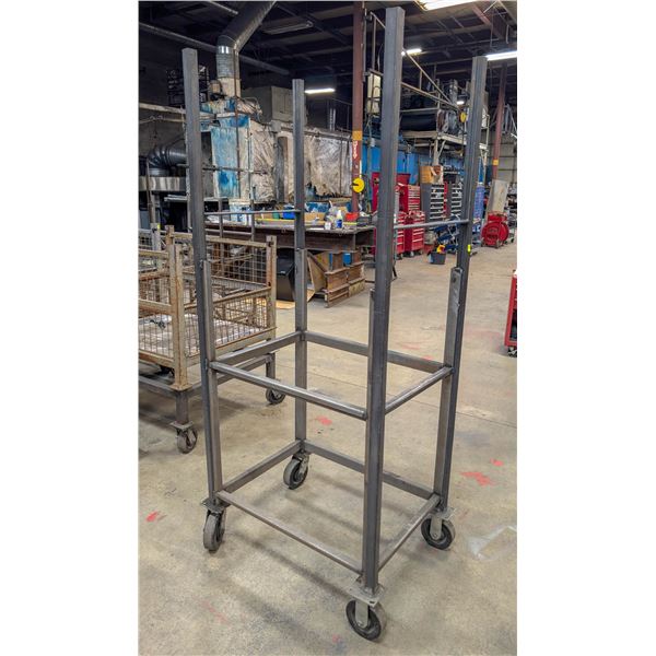 CUSTOM METAL INVENTORY CART 34" X 24" X 79"