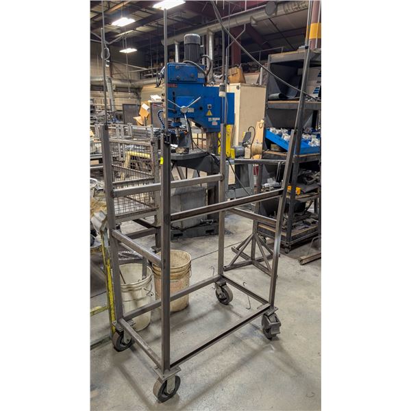 CUSTOM METAL INVENTORY CART 36" X 21" X 71"