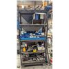 Image 1 : SHOP CART W/ CONTENTS: WELDING JIGS, VICE,