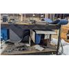 Image 2 : SHOP CART W/ CONTENTS: WELDING JIGS, VICE,