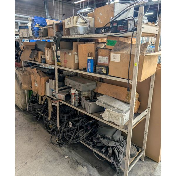 2 SECTIONS OF EZ-RECT RACKING W/ CONTENTS
