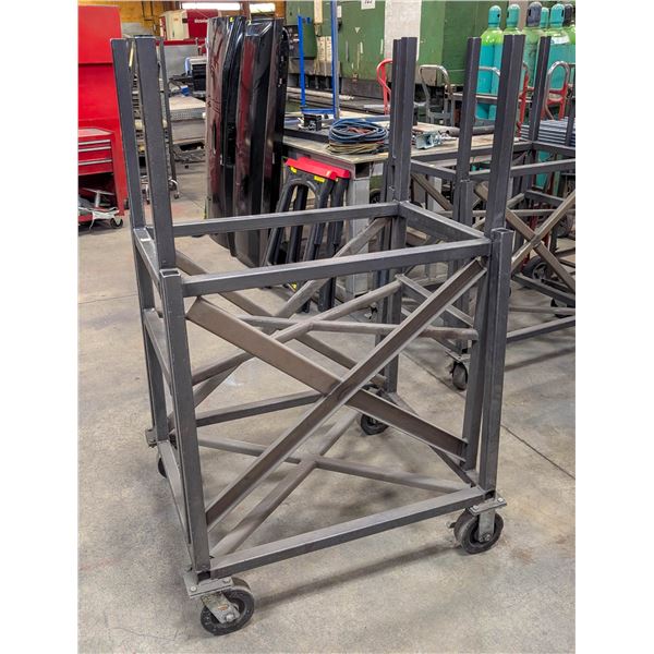 CUSTOM METAL INVENTORY CART 35" X 31" X 57"