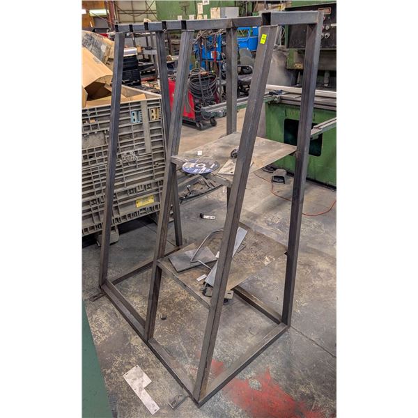 CUSTOM METAL STORAGE RACK 40" X 26" X 60"