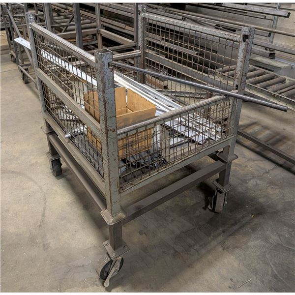 CUSTOM METAL INVENTORY CART 34.5" X 41" X 49"