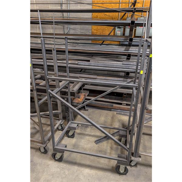 CUSTOM METAL INVENTORY CART 34.5" X 21" X 66"