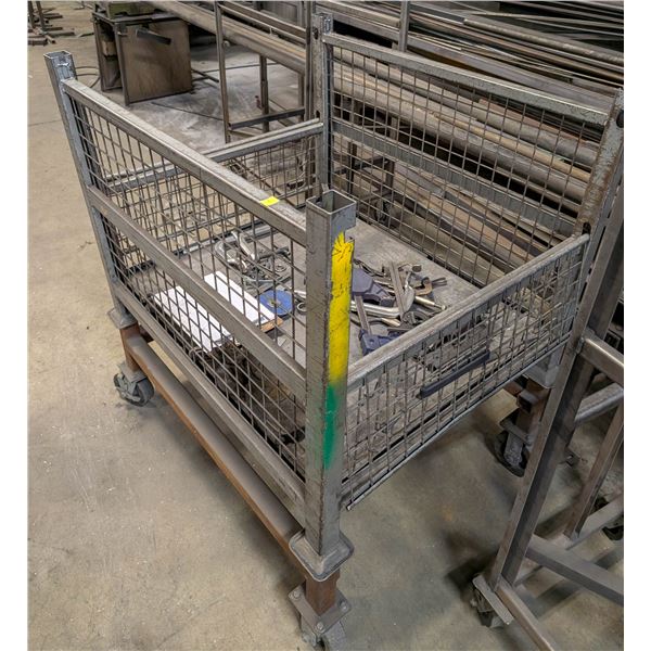 CUSTOM METAL INVENTORY CART 34.5" X 41" X 49"