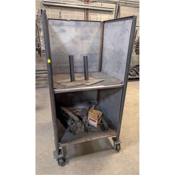 CUSTOM METAL INVENTORY CART 34" X 33" X 66"