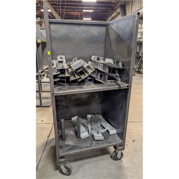 CUSTOM METAL INVENTORY CART 34" X 30" X 71"