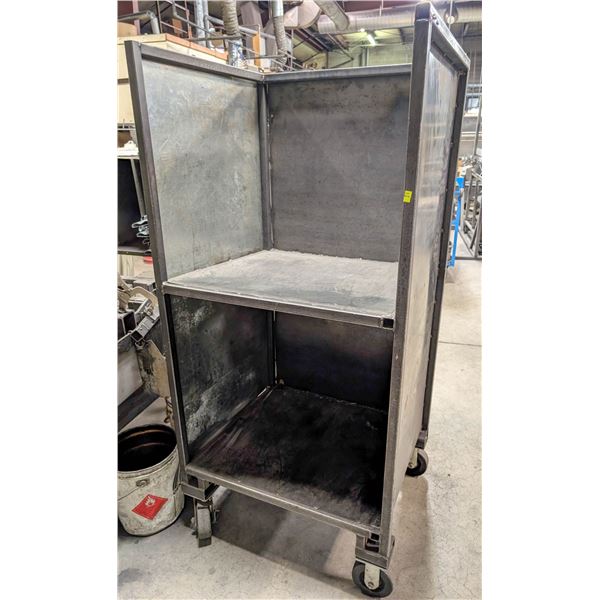 CUSTOM METAL INVENTORY CART 34" X 30" X 71"