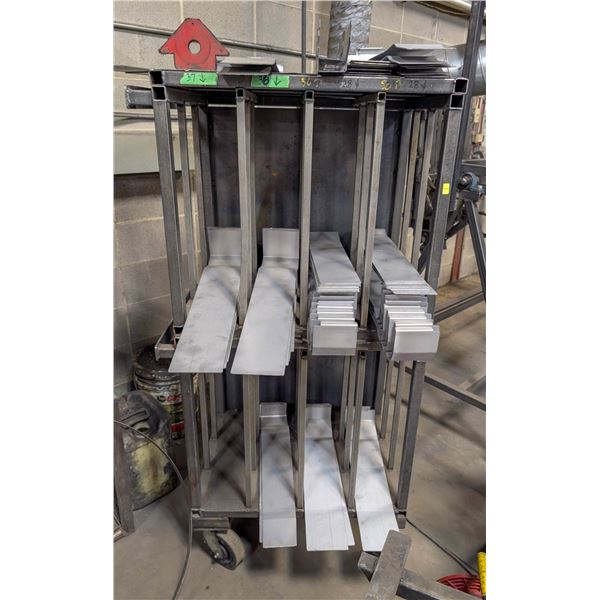 CUSTOM METAL INVENTORY CART 31" X 22" X 63"