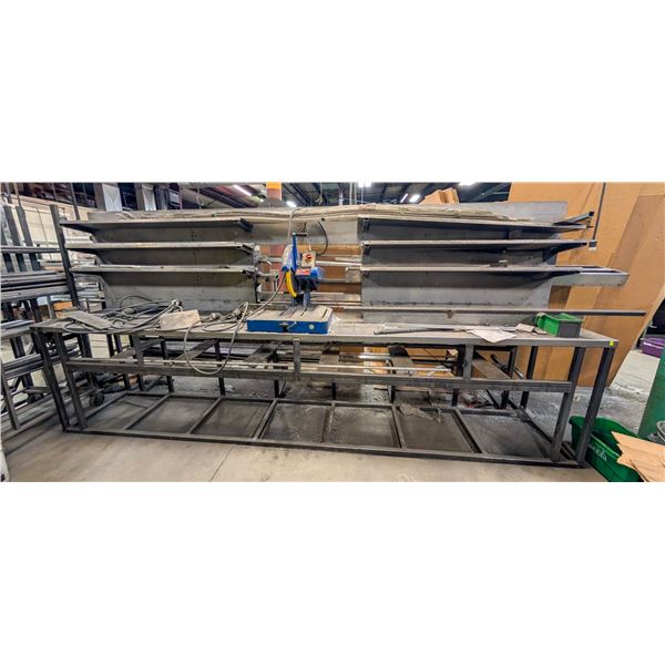 CUSTOM METAL CUTOFF SAW STATION W/ A CTDM25R MITER