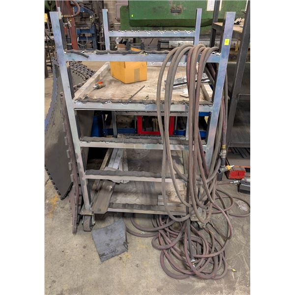 CUSTOM ALUMINUM TUBING CART W/ AIR HOSE
