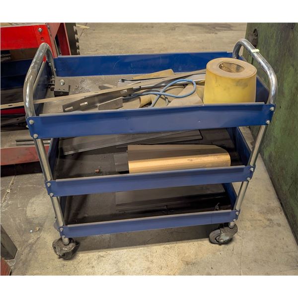 3 TIER INVENTORY CART W/ CONTENTS