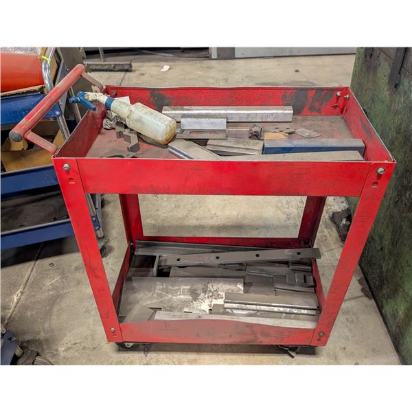 2 TIER INVENTORY CART W/ CONTENTS