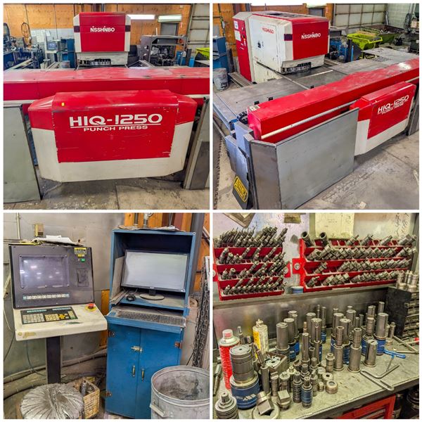 FEATURED LOT: NISSHINBO HIQ-1250 TURRET CNC PUNCH PRESS